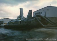 BH7 being moved to The Hovercraft Museum